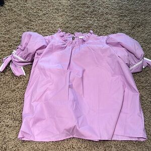 Entro Lavender Puff Sleeve Top